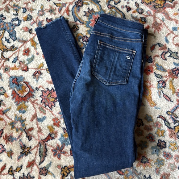 Rag & Bone High Rise Skinny Jeans Premium Stretch - Picture 2 of 2